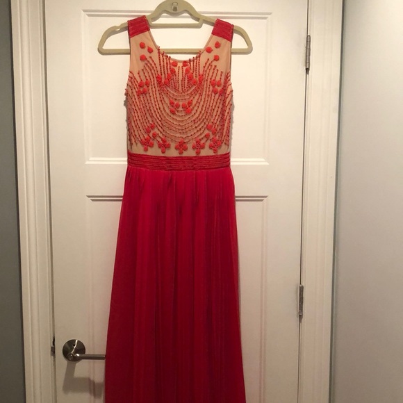 Ruby Red Maxi Dress by Rina Dhaka for Anthropologie, size 0 - Picture 1 of 3